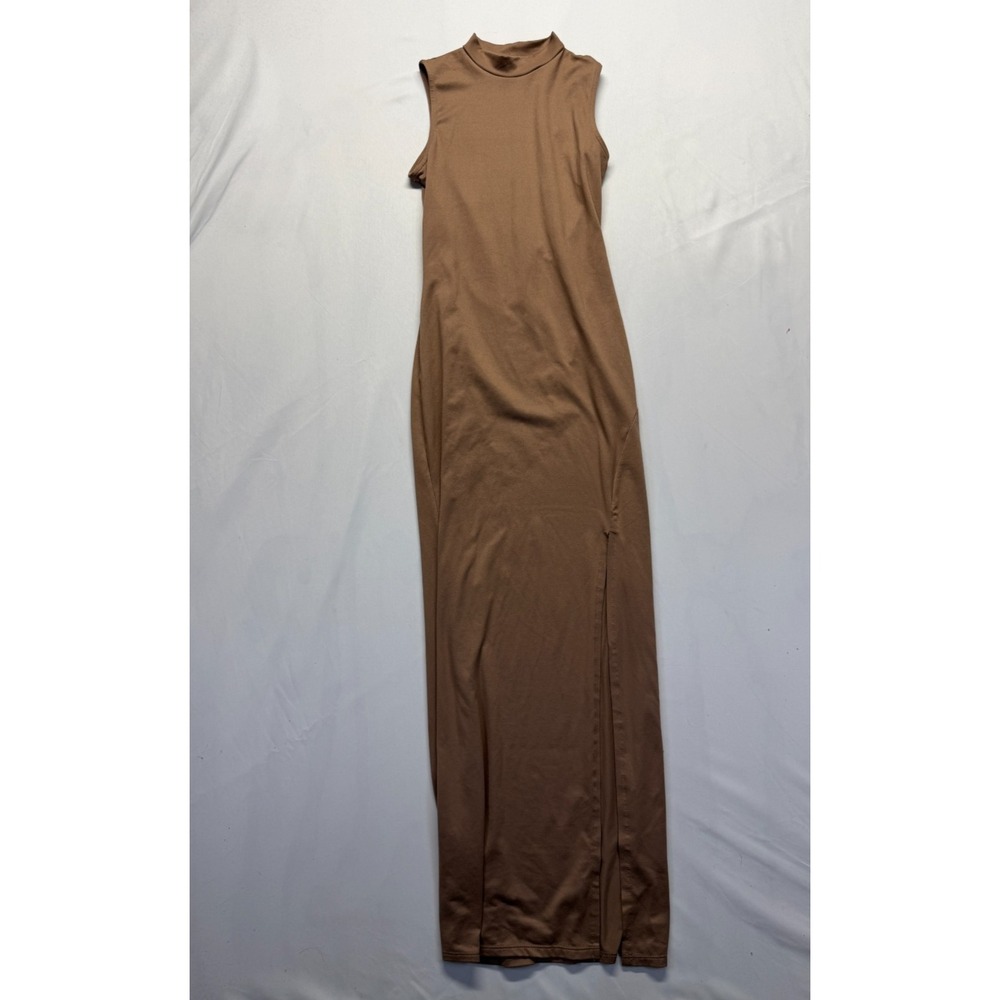 Liz & Sara Maxi Dress Womens Small Chocolate Brown‎ Sleeveless High Neck Party